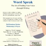 Word Speak: The Art of Finding Your Voice through Writing
