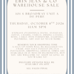 Erin Jean & Co Warehouse Sale